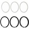 WAGHAVEN 6pcs Peso Leggero Guarnitura Rondelle Leghe di Alluminio Movimento Centrale Distanziali Durevolezza Accessori Bici Mountain Bike Spacer