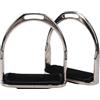 Culnflun 1 Paio di Staffe per Equitazione con Cuscinetto in Gomma Antiscivolo, Staffe per Sella Inglese Placcate in Ferro, Staffa di Sicurezza Equestre per Trail Riding e Allenamen