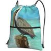 YYHHAOFA Pelicans - Zaino con stampa artistica e cerniera, leggero, impermeabile, con tasca, per viaggi, sport, yoga