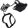 SIXRUN Set di Cinture da Allenamento per Bambini e Adulti Resistenti Al Nuoto, Paracadute, per Sport Acquatici, Resistenti e Pieghevoli (BLACK)