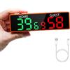 LUCKY TIME Tabellone Segnapunti Elettronico Portatile con Display LED USB-C | Per ping pong, basket e cornhole. Buzzer sonoro, batteria ricaricabile, ideale per giochi sportivi