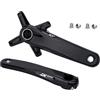 QHYRZE Set Pedivelle Bici MTB 170/175mm Guarnitura Cava in Lega di Alluminio Compatibile con Corona Singola/Doppia(175mm)