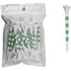 AKDJGFP Tees da Golf T-Shirt da Golf da 20 Pezzi, 70 mm/83,0 mm, a Righe Colorate, Set di Accessori in plastica Durevole a Quattro forchette for Uomo e Donna(Green 83.0mm20pcs)