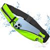 Yagaspantery Marsupio Running,Cintura da Corsa,Marsupio da Corsa per Cellulare,Impermeabile Regolabile Cinturas da Corsa con Doppia Tasca,Cinturas da Corsas per Uomo e Donna, Escursioni (Verde fluorescente)