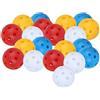 CHICIRIS Confezione da 20 Palline da Cave, in Plastica, per Esercitarsi con Flusso d'aria, Colore Misto, 41 Mm, per Allenamento Indoor, per Swing Tempo, Chipping Pitching, Principianti, Uso in