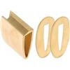 PLAFOPE Protezione per Katana in Ottone Color Oro 3x2,7x1cm per Spade Giapponesi, Compatibile e Retro, per Esposizione e Realizzazione di Accessori per Spade