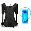 Tsawntd Zaini idrici, Zaino da trekking leggero con sacca d'acqua da 2 litri per ciclismo, corsa, arrampicata, Gilet idrico da corsa nero Zaini da acqua per