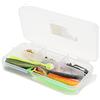 Generic Kit Attrezzatura da Pesca 45 Pezzi Set Completo con Ami Assortiti Esche e Girelle per Laghi Fiumi e Pesca Oceanica