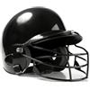 Fxzqgnh Casco da Battitore con Maschera Regolabile Casco da Baseball con Maschera Confortevole per Giocatori di Softball, Partita, Nero