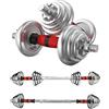 MNUvxzaewf Set di manubri, set pesi, elettrolitici, da fitness, con bilanciere, regolabili uomo, coppia, palestra(20kg(10kg*2))