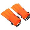 SHINEOFI Pinne di in Regolabili e Arancioni per Immersione Adulti , Comode Precisione , Taglia 30-36 , Realizzate Eva Pvc per Allenamento in Piscina