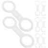 SHINEOFI Clip per Fissaggio da Immersione 8 Pezzi in Silicone Bianco Compatibilità per Attrezzatura da Immersione Subacquea