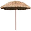 Generic CMBSSTFC Ombrellone da Esterno,ombrellone Rotondo, Altezza Regolabile, per Spiaggia, Piscina, Patio, Cortile, Balcone, 1,5 m, Colore Naturale