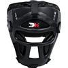3X Professional Choice 3X Sports Caschetto per boxe Guardia per la testa MMA Allenamento Copricapo in pelle di mucca Muay Thai Protezione integrale per il viso Guardia Guance Protezione per le orecchie Kickboxing