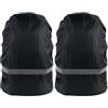 FRCOLOR Copertura Zaino Bande Riflettenti per Campeggio e Arrampicata, Tessuto Oxford Resistente Bordo Elastico, 2 Pezzi per Zaini 30-55l