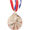 Generic Medaglie di calcio medaglie d'oro d'argento del premio di bronzo 2 pollici medaglie di calcio in lega di zinco con il nastro del collo medaglie sportive per la celebrazione delle competizioni sportive
