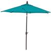 Generic CMBSSTFC Ombrellone da Esterno, ombrellone da Spiaggia, Asta in Alluminio da 275 cm con ombrellone inclinabile a Pulsante con manovella, per Piscina da Spiaggia, Patio, Giardino