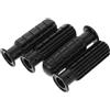 OKUMEYR Manopole calcio balilla da tavolo 4 pezzi in PVC nero impugnatura confortevole antiscivolo per tavolo calcio balilla 0,7 m