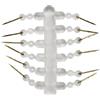 NUEAYMS 12 pezzi in metallo per carpa con picchetti e silicone mais ronnie hair rig corn carpa gancio facile da usare