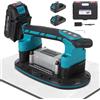 Vrietina 2IN1 Batteria Elettrica Martello per Piastrelle & Ventosa | con ventosa da 30 * 16 cm, portata 250 kg, piastrellatore Elettrico, macchina per vibrazioni per piastrelle da 2 m, piastrelle murali