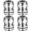 YITYDaMai Kit da 4 Kabelverschraubungen PG13.5 M20, Ingresso Cavo Impermeabile IP68, Connettore Cavo in Ottone, Connettore, per Collegamento Cavo 6-12 mm