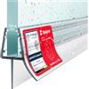 STEIGNER Guarnizione doccia UK13 50 cm (1 pz.) trasparente - Guarnizione box doccia verticale per docce angolari o pentagonali con porta 3,5-5 mm - Perfetta aderenza, Impermeabile, Finitura estetica