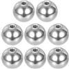 PATIKIL 8 Pezzi Dado A Sfera M6x25mm Filettatura Femmina Argento | 304 Acciaio Inossidabile, Per Illuminazione Macchinari DIY Decorazione, Tondo Coprivite A Foro Cieco