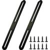 HYRYC Staffe Piatte Forate Piastra Giunzione Piatta Nero(2, 215*24mm)