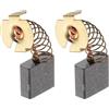 QUARKZMAN 2 Pezzi Spazzole In Carbone 17mm x 18mm x 7mm Spazzola Per Smerigliatrice 203# Pezzo Di Ricambio Per Motore Elettrico Utensile Rotativo Macchina Taglio Levigatrici Spazzole