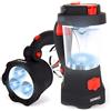 Duronic Hurricane - Lampada a lanterna a dinamo e USB, con 10 LED, con segnale di emergenza rosso, lampeggiante, 3 LED, ideale per campeggio, escursioni, giardino, fai da te