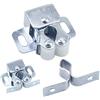 Natuce 12PCS Cattura Della Porta, Doppio Rullo Strong Hold Armadio Porta, Doppio Roller Catture Porta Armadio Porta Fermo Hardware Utensili da Cucina di Casa (Argento)