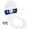 HYDRO HOME Copriwater compatibile con serie New Light ceramica Catalano Super Sottile Slim Chiusura Ammortizzata e Sgancio Rapido Plastica Termoindurente Cerniere Regolabili fissaggio dall'alto Bianco