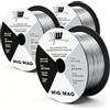 VECTOR WELDING Filo Animato Senza Gas Ø 0,9 mm E71T-GS, 3 Bobine da 1 kg D100/S100, Filo Continuo Universale per Saldatrici MIG/MAG e FCAW, Acciaio al Carbonio - VECTOR WELDING