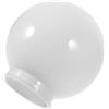 TOMETURE Paralume sferico per esterni, 150 mm, 2 pezzi, in plastica, colore bianco crema, per pali e lampade per recinzioni in giardino