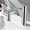Eirolace Rubinetto per bagno con display della temperatura, miscelatore per lavabo girevole a 1080°, rubinetto Smart Temperature con display LED della temperatura, rubinetto monocomando per cucina e bagno