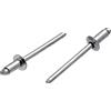 Screws City Rivetti a cupola in acciaio inox di grado marino, 3,2 mm x 8 mm, A4 (confezione da 20)