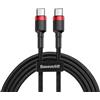 Baseus Cavo Baseus Cafule CATKLF-G91 (USB type C - USB type C ; 1m; nero) [CATKLF-G91]
