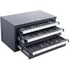 VEVOR Dispenser Cassetta per Punte da Trapano 29 Scomparti da 1/16 a 1/2, Scatola Cassetti per Punte da Trapano 3 Cassetti per Trapano 375 x 200 x 200 mm Impilabile Conservazione da Officina Garage