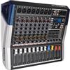 Yamnweo Mixer DJ a 8 canali con amplificatore - 650 W + 650 W di potenza in uscita, 99 effetti, registrazione USB, equalizzatore a 7 bande, ampio spettro, mixer audio, per spettri live/KTV/conferenze