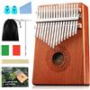 LEKEFETO Kalimba - Pianoforte con 17 chiavi: strumento professionale per dita, pianoforte, strumento musicale per bambini, adulti e amanti