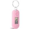 ULTECHNOVO Orologio da Tasca Digitale Portachiavi Orologio Luminoso Portatile Trifoglio Ciondolo Fascino Studente Medico Paramedico (Rosa)