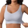 Fittingirls Reggiseno Plus Size Senza Cuciture Invisibile Total Coverage Push-up con Spalline Regolabili, Comfortevole e Adatto a Tutte Le Taglie per Uso Quotidiano