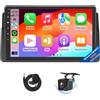 Eonon Android 13 per BMW E46 1998-2006, schermo wireless da 9 pollici, 6GB + 64GB, 4G LTE, CarPlay, Android Auto, GPS Sat Nav, telecamera posteriore Wi-Fi/Bluetooth/USB E46X6S2
