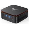 NiPoGi Essenx E1 Mini PC ΑΜD 3150U(Max 3.3GHz, 2C/4T, Meglio di J4125/N5105/N5095/N6000/5205U),8GB DDR4 256GB SSD Mini Desktop Computer, 4K@60Hz Daul Display(DP1.4+HDMI2.0) WiFi 5/BT 4.2 LAN/W11 Pro