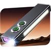 Babacom 1300lm Torcia LED Ricaricabile 7 Modalità (con Luce UV e COB Luce Laterale), Alluminio e Impermeabile IP44, Mini Torcia Potente con Base Magnetica/Clip, Flashlight per Outdoor/Emergenze/Lavoro