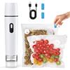 TURNRISE pratica macchina sottovuoto compatta con serbatoio d'acqua, saldatrice per alimenti con 15 sacchetti riutilizzabili, ricarica USB, freschezza garantita