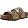 Geox D BRIONIA H A, Sandalo Piatto Donna, Lt Taupe, 40 EU