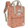 Lässig Zaino per bambini con fascia toracica zaino asilo 28 cm, 5,5 litri, 3 anni/Mini Square Backpack Happy Prints caramello