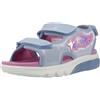 Geox J SANDAL CIBERDRON G - Sandalo Bambina, Sky/Fuchsia,