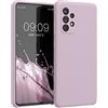 kwmobile Cover per Samsung Galaxy A52 / A52 5G / A52s 5G Custodia - Back Case per Smartphone in Silicone TPU - Protezione Gommata - lilla color carne